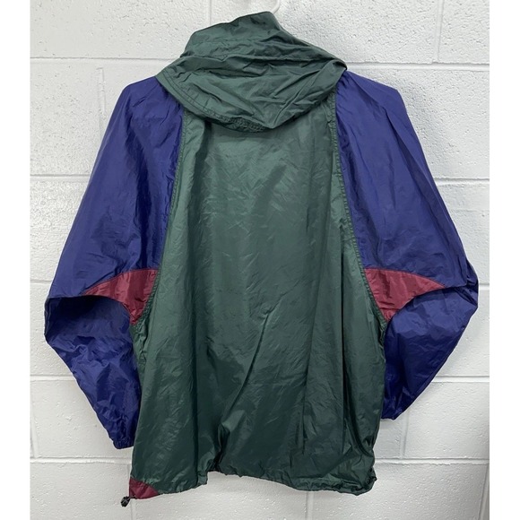 Jansport Colorblock Anorak Packable Windbreaker Jacket Men's L / Vintage 90s - Picture 5 of 6